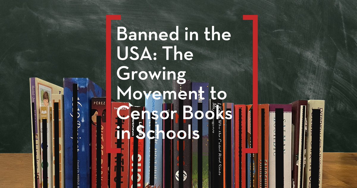 UTampaLibrary's tweet photo. PEN America has just published a detailed report on the state of censorship in American schools. Key take away? Things are moving in a very wrong direction, especially in Florida. Read about the findings at https://t.co/Rv7owRgx7J #utampa #bannedbooksweek #penamerica #booksunite https://t.co/Dws1kI6r9T