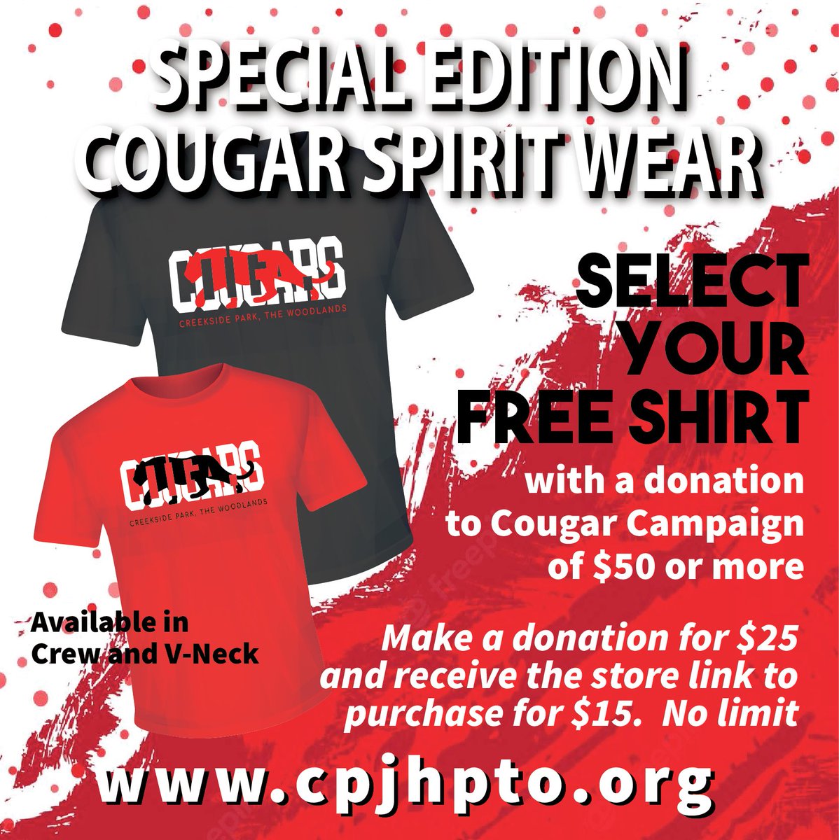 CPJH_PTO's tweet photo. We are SO CLOSE to meeting our goal!!!!!! Thank you thank you! Only a couple more days to bid or buy! 

If you donate at least $50 here is the shirt you will get! 🫶🏽🫶🏽❤️❤️ https://t.co/fwkAdd61Hf