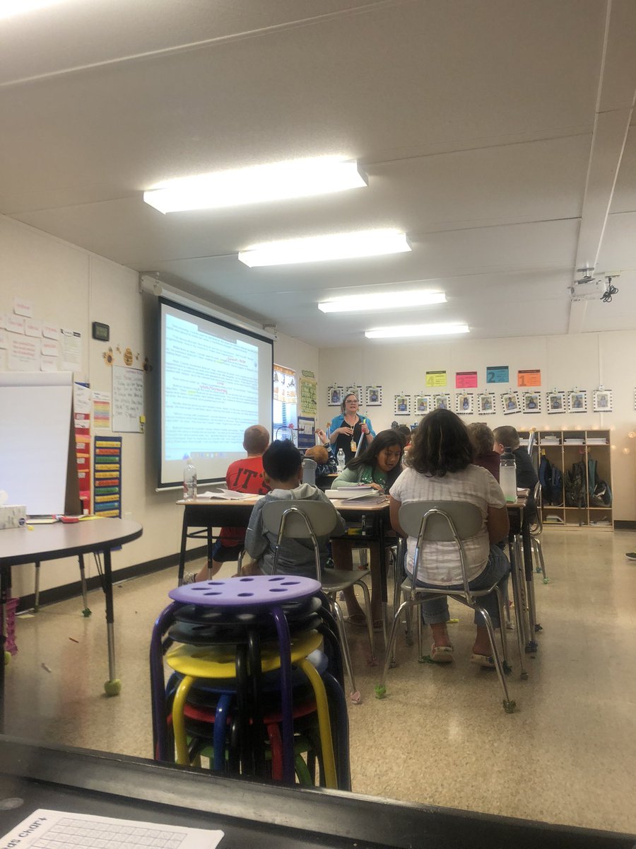 TinaTurnerSCE's tweet photo. Mrs. Williams’ students identifying theme and engaged in text! #smallgroupsrock #creeklife @SCECardinals https://t.co/vGhyVQpU4P