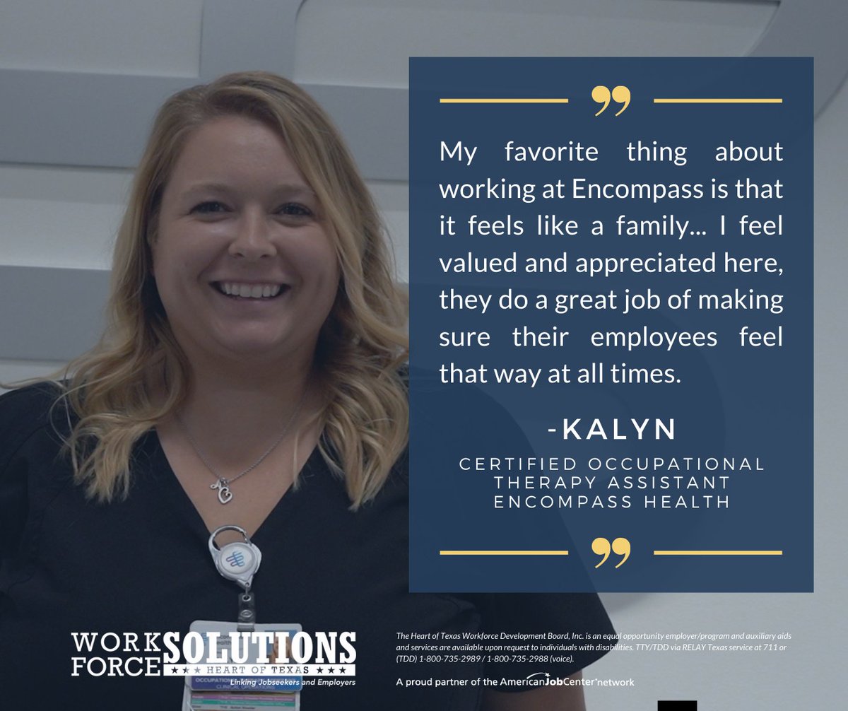 Kalyn, Certified Occupational Therapy Assistant at Encompass Health, gives us a first-hand look at what makes her employer a great place to work. Tune in to our Employer Spotlight to hear more, and learn how to apply for Encompass Health jobs today! ➡️ bit.ly/3S4R23l