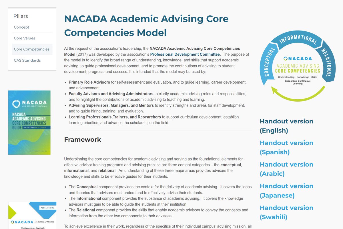 NACADA's tweet photo. Did you know you can find all these resources at: https://t.co/n0u3PaRbkF #nacadaweb #acadv https://t.co/OSEDU7lvaK