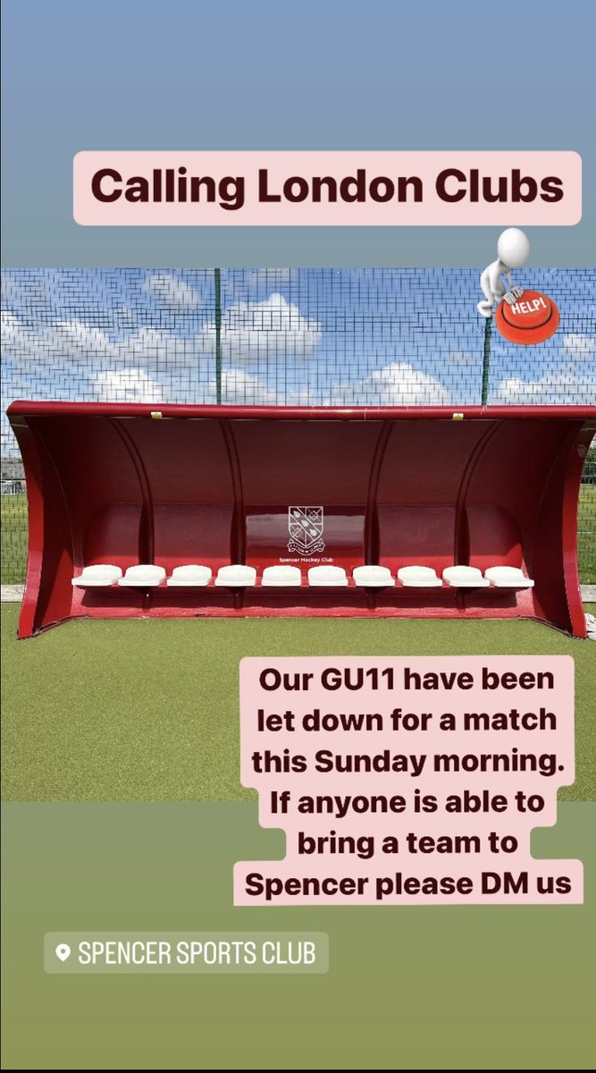 SpencerHCJrs's tweet image. Due to a late cancellation our GU11s have pitch space at @Spencer_Club this Sunday morning, but no one to play against. Would anyone like to bring a team?