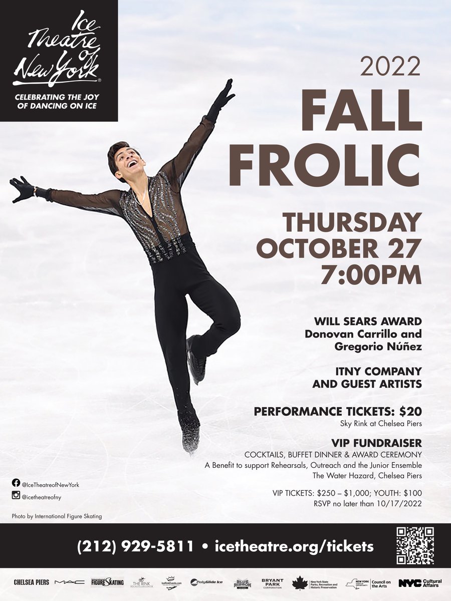 Ice Theatre of New York will be honoring Mexican Olympian <a href="/DonovanDCarr/">Donovan Carrillo</a> and his coach Gregorio Núñez with the Will Sears Award on October 27th!