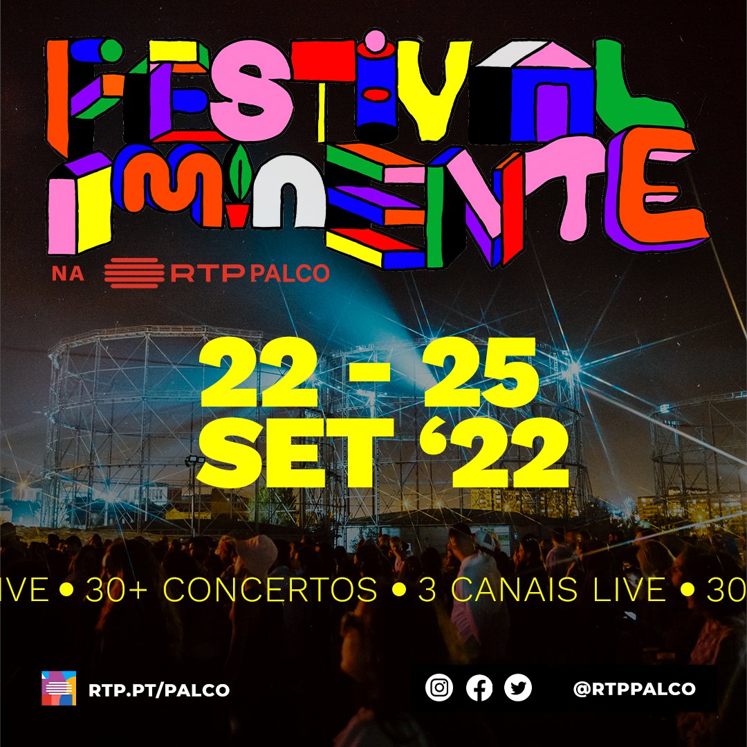 playrtp's tweet photo. Mais de 30 concertos, 3 canais live.

Em https://t.co/VZQcFo73Su

Concertos de ProfJam, Karol Conká, Sister Nancy, Sam the Kid com Orquestra e Orelha Negra, Puta da Silva, Africa Negra, Éllàh e muito mais.

#festivaliminente #rtppalco #rtpplay #rtp 

@RTPPalco https://t.co/OSrJXLMQXq