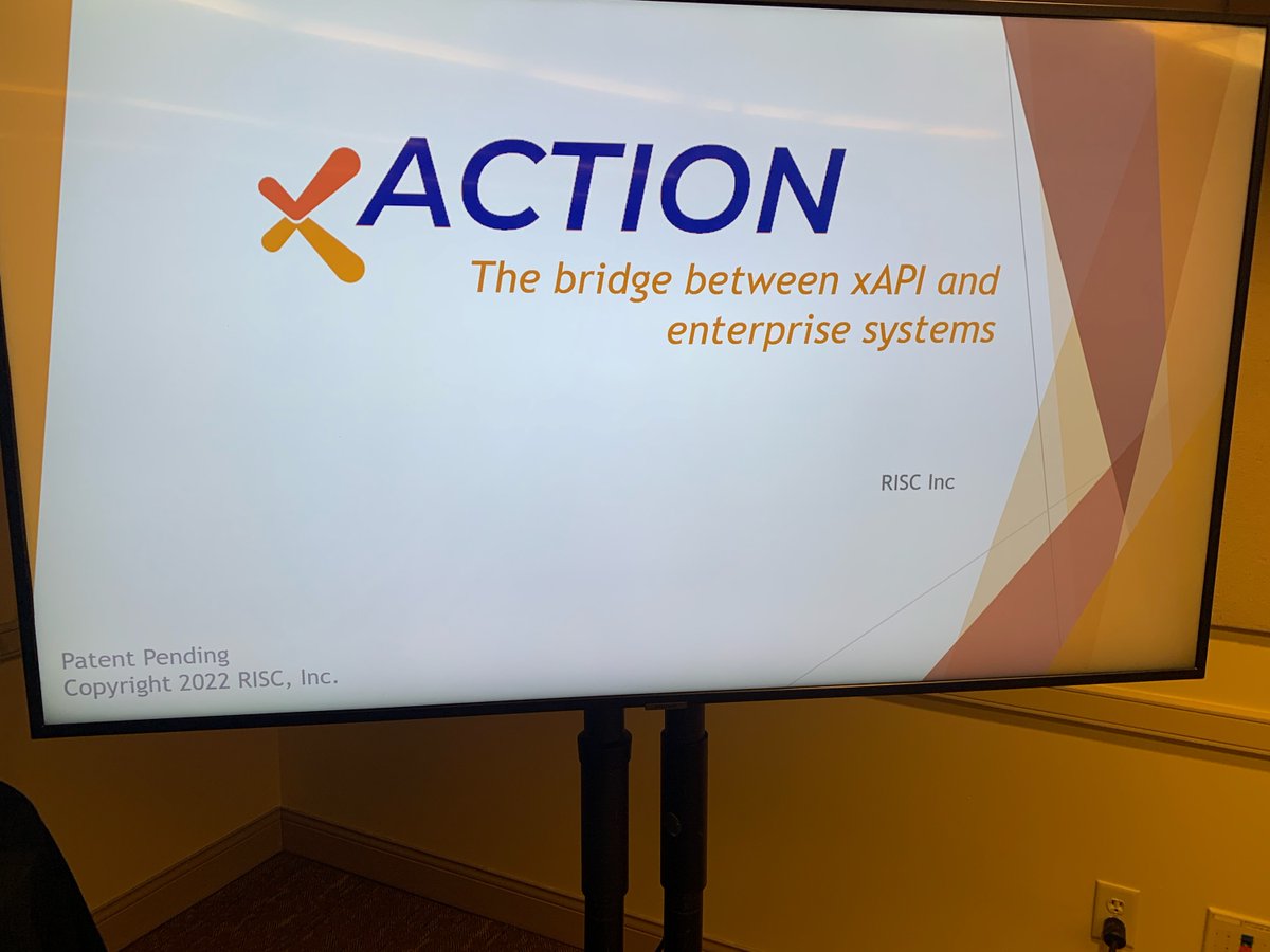 RISC_Inc's tweet photo. Head on over to #TechLearn Demos and check out our latest solution xACTION with @DuncanWIV! 

#xAPI #LearningTech https://t.co/AmHR9aW7Oa