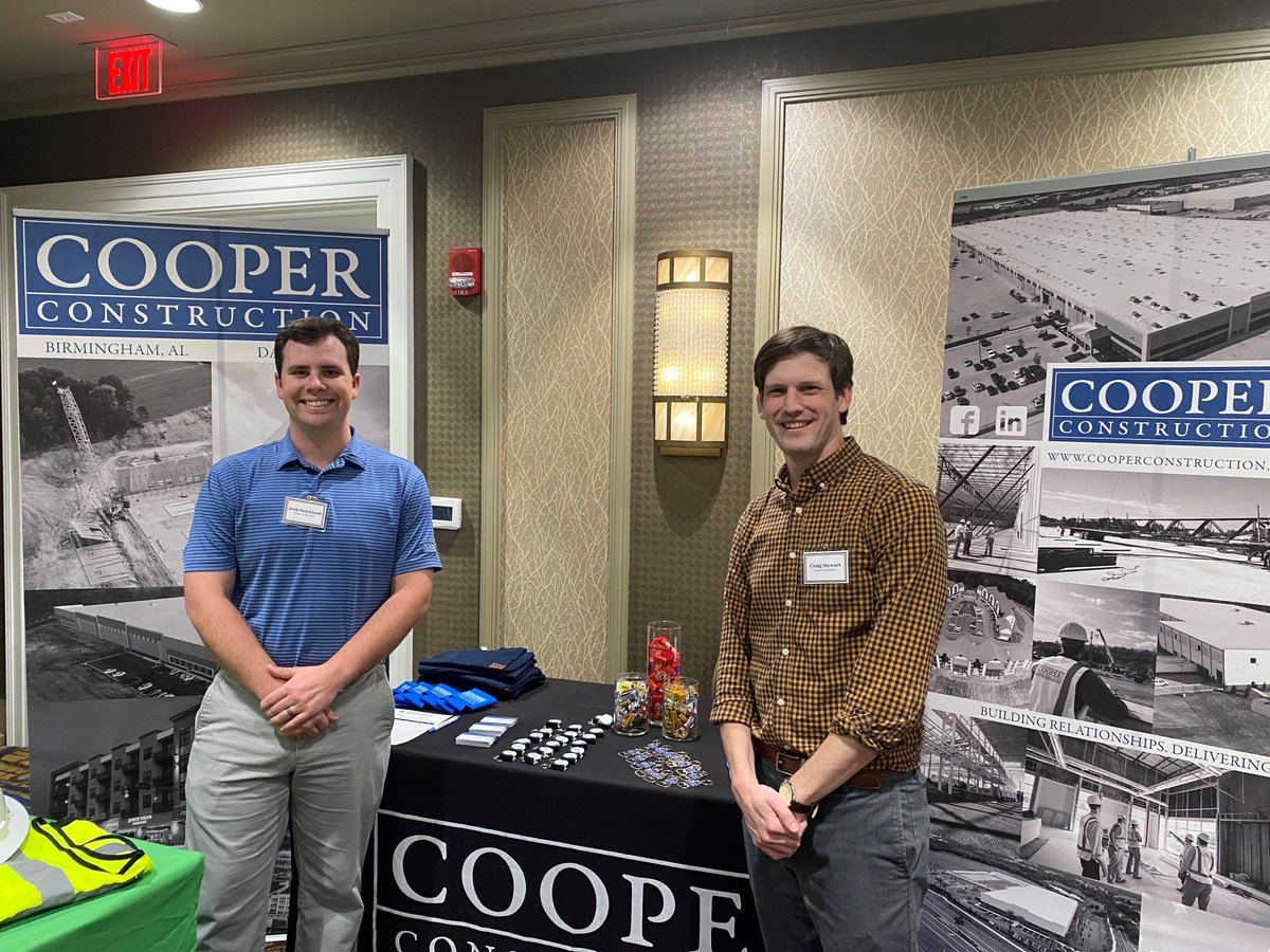 Wanna hear Auburn’s BSCI success stories? Stop by our Cooper booth at the Building Science fair today and talk to Josh & Craig!!

#generalcontractor #jimcooperconstructioncompany #designbuildcontractor #commercialconstruction #auburntigers #buildingscience #BSCI