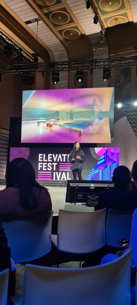 Exploring the #metaverse with <a href="/Krista_Kim/">Krista Kim</a> <a href="/ElevateTechCA/">Elevate</a> where art, tech, &amp; culture come together to build a better future. 
#elevatefest2022
#futurist #marshouse #nftgirl