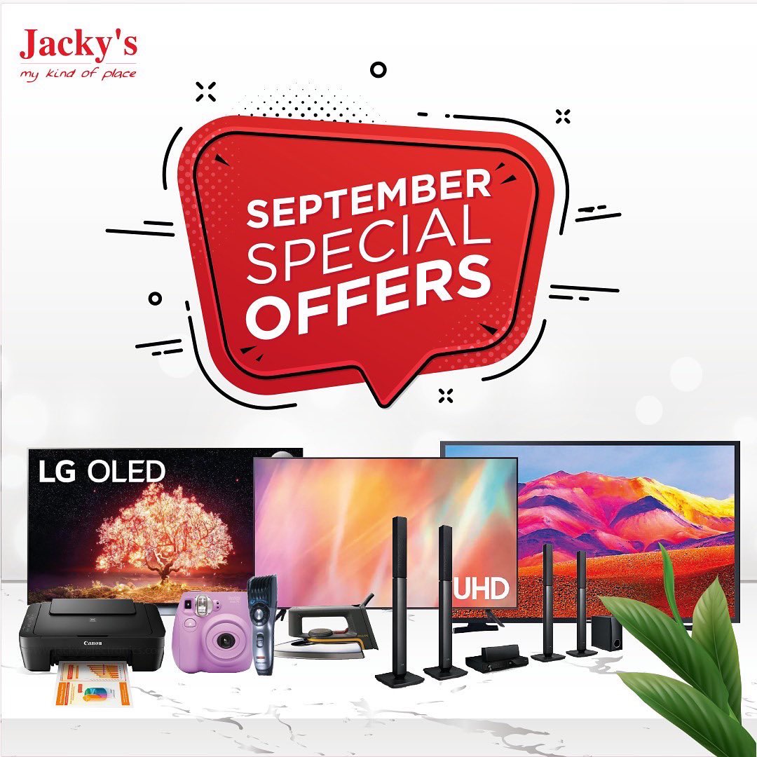 jackysuae's tweet photo. Great offers on your favorite electronics await you at Jacky’s this September! 

Shop Online now from https://t.co/s7CDB2eKSa :

تسوق عبر الانترنت 

Delivering across all UAE​

#lgtv #dubai #jackyselectronics #electronics #uae #abudhabi #ajman #smarttv https://t.co/eQNGGd1UPs