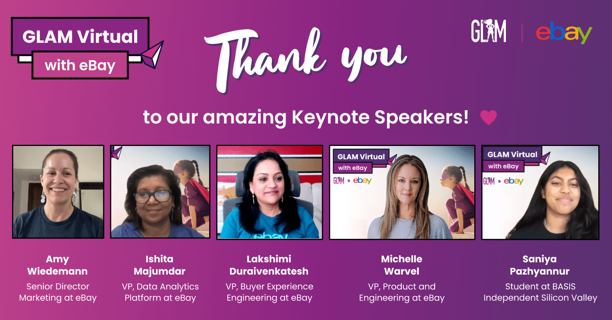 GLAMReadyToLead's tweet photo. Every GLAM Event is unique due to the AMAZING female Keynote Speakers who present. π£ Thank you to these incredible women for sharing their wisdom and insights during #GLAMVirtual with @eBay last weekend! π₯
#Gratitude #FemaleLeaders #eBay https://t.co/vHZJ0Hbnlm