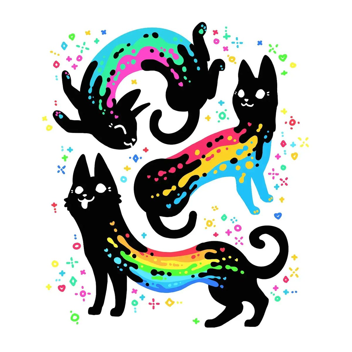 thingsbydiana's tweet photo. ✨🌈😺 It's raining cats and derps https://t.co/zNWBxRMn0i