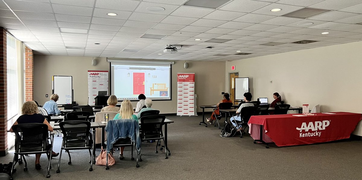 mamarawlins's tweet photo. Age Friendly leaders from across Kentucky have decided to get together to participate in the #AARPLivable housing workshop. We are excited to return to our communities to share what we’re learning. https://t.co/WlxcSOUWT1