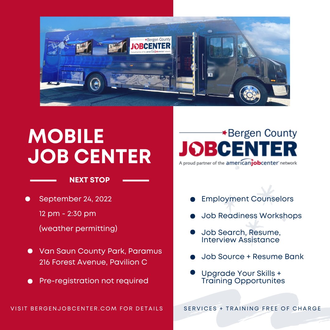 optie Cadeau botsen Bergen County Job Center (@bergenjobcenter) / Twitter