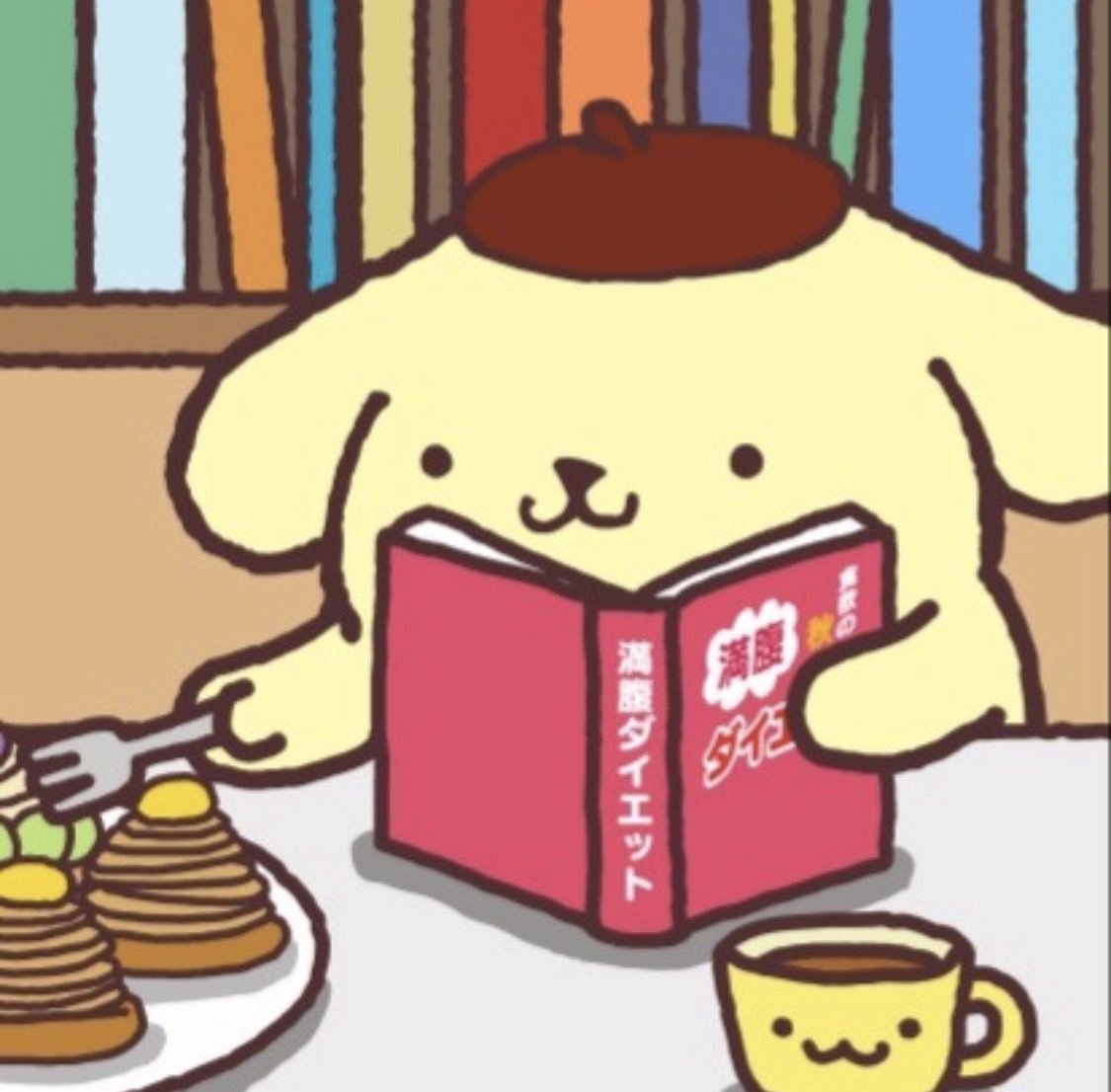 piinkimi_'s tweet image. study time with sanrio