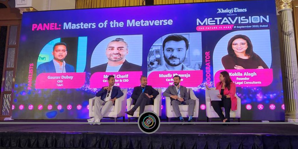 MehdiCherifm's tweet photo. It was a pleasure to speak with my fellow panelists for Masters of #Metaverse talking about how advanced technologies contribute to the vision of the UAE becoming a global leader in the metaverse economy.💯

Stay tuned for more upcoming events.👍 https://t.co/TFK0RI7CWQ