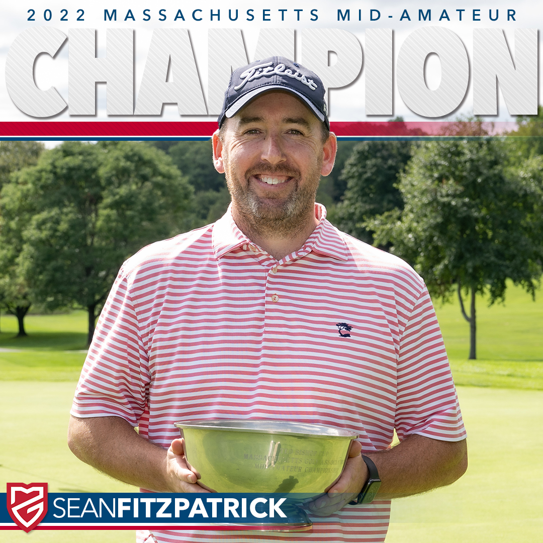 Congratulations to Sean Fitzpatrick, winner of the 39th Massachusetts Mid-Amateur Championship! 🏆

Full recap to follow. #MassGolf | #MassMidAm