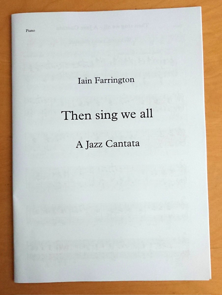 Looking forward to playing my Jazz Cantata 'Then sing we all' tomorrow evening with @twickchoral and band @smitf_london. It's a piece about rediscovering joy after times of sorrow. stmartin-in-the-fields.org/whatson-event/…