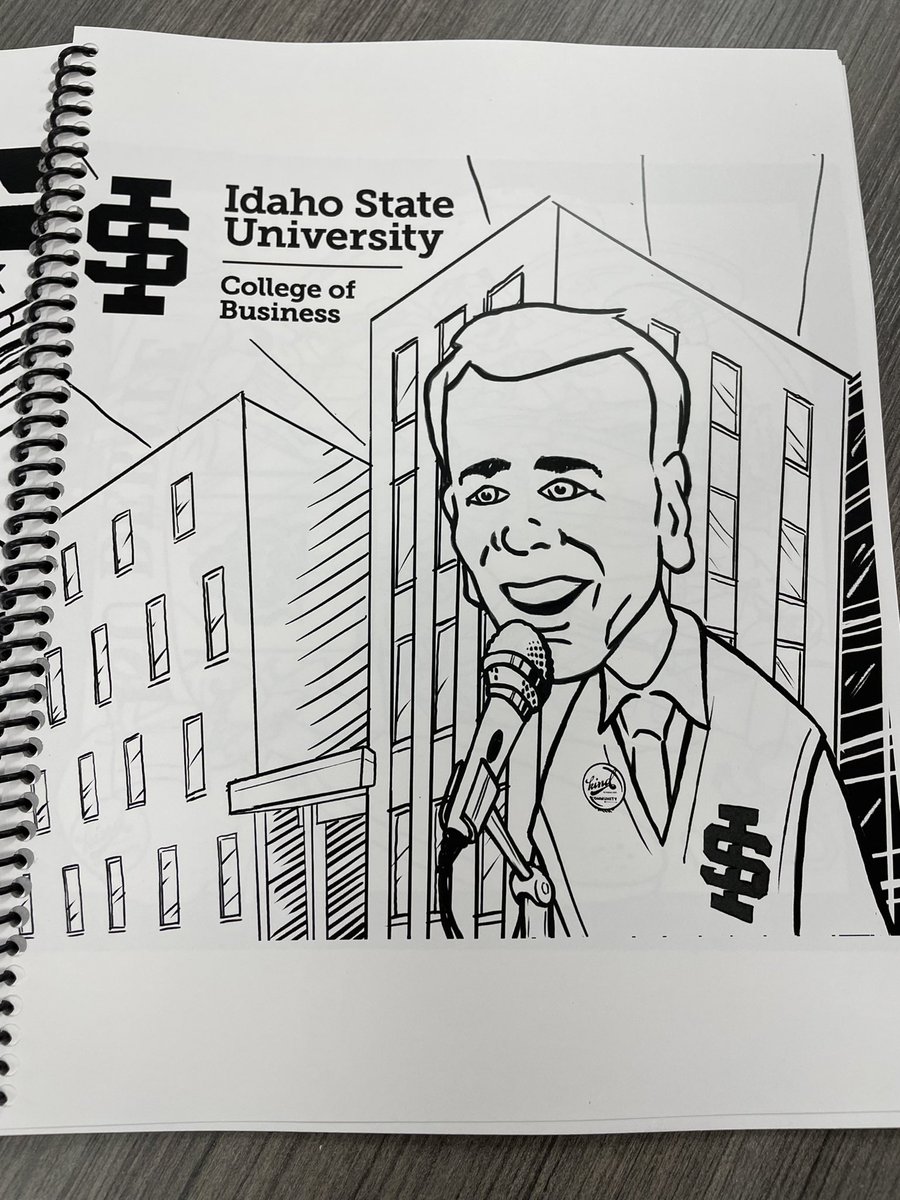DrShaneHunt's tweet photo. I love the new KIND Community Coloring Books being given out across our community this week, but this page is definitely my favorite:) Plus, this gives kids in our community a rare opportunity to color a sweater vest.  Go Bengals!!!! https://t.co/ZdXlSwcLtJ