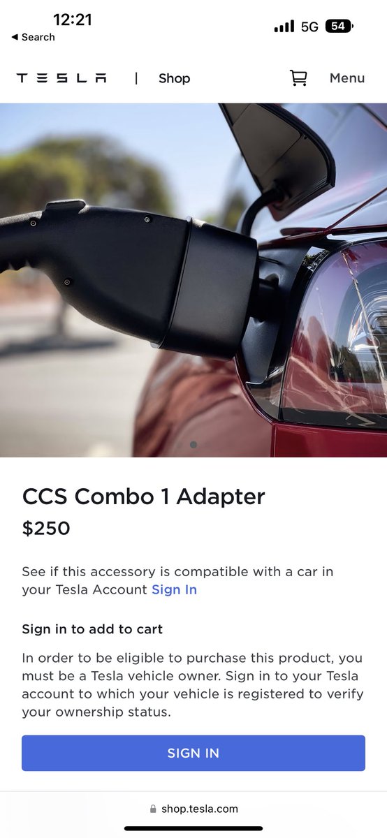 itskyleconner's tweet photo. Tesla to CCS adapter now officially available in America! ⚡️ 

https://t.co/OSE7ymxrhw https://t.co/VbBWD0Akor