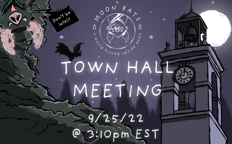 ACEBLVZER's tweet photo. 🚨Set your reminders!! 🚨
The @Moon_Bats will be having our 2nd Town Hall Meeting this Sunday!! 
Everyone will be hanging inside the cave. Time to feast with the devs, the community, and @Arben! 🩸🩸🩸
Don't be late!

#Web3 #NFT #moonbats https://t.co/vJM5LtkJgt https://t.co/TLwl2NB4tJ