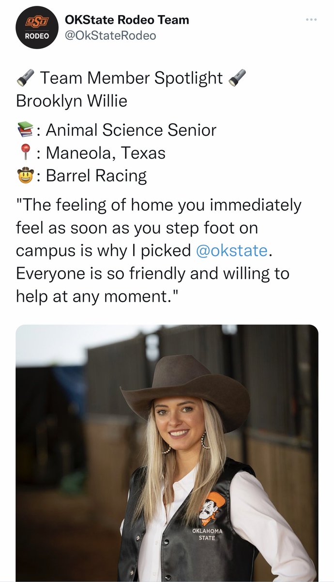 RealitySteve's tweet photo. Brooklyn Willie, 25, Stillwater, OK. (IG: brooklynwillie). She was the first one out last night to meet Zach. Graduated Oklahoma St University, and here’s something we’ve never had on the show, she’s a professional barrel racer. https://t.co/rWjD7ObPVJ