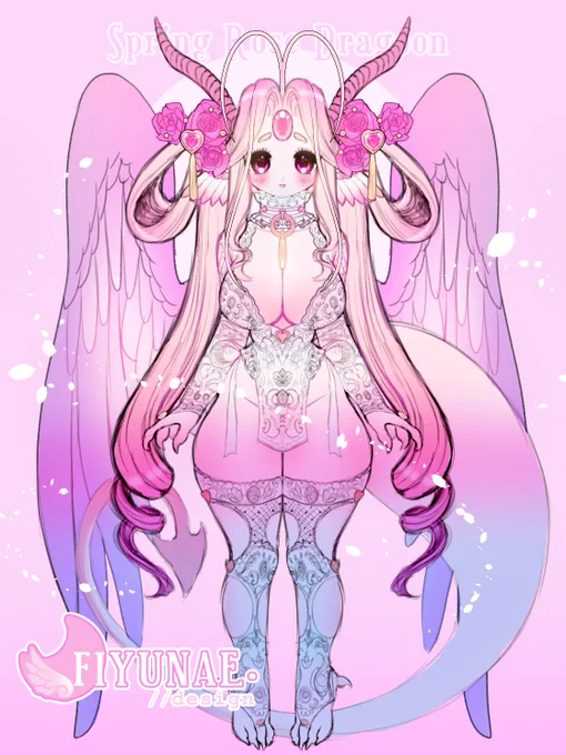 Spring Rose Dragoon design 