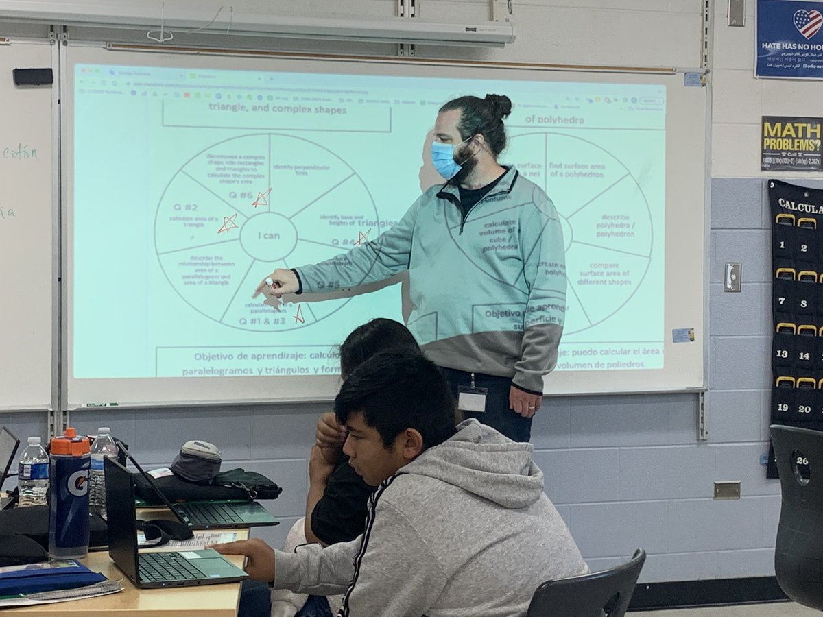 MrsJ_1000's tweet photo. Students in Mr.Zimmerman’s class reflecting on their units learning targets. 🎯 IM learning is evident from the classroom floor to students reflections! ⭐️#d59math #groveunited #d59learns https://t.co/VV1xfbed2z