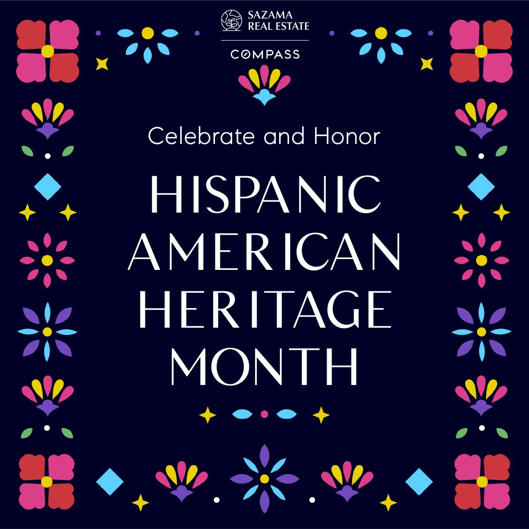 At Sazama Real Estate, diversity, inclusion and culture is important to us and our families.  Please join us as we celebrate and honor Hispanic and Latinx Heritage Month #jamaicaplainrproud #bostonrealestate #compasscares #sazamarealestate #honorheritage #honorculture