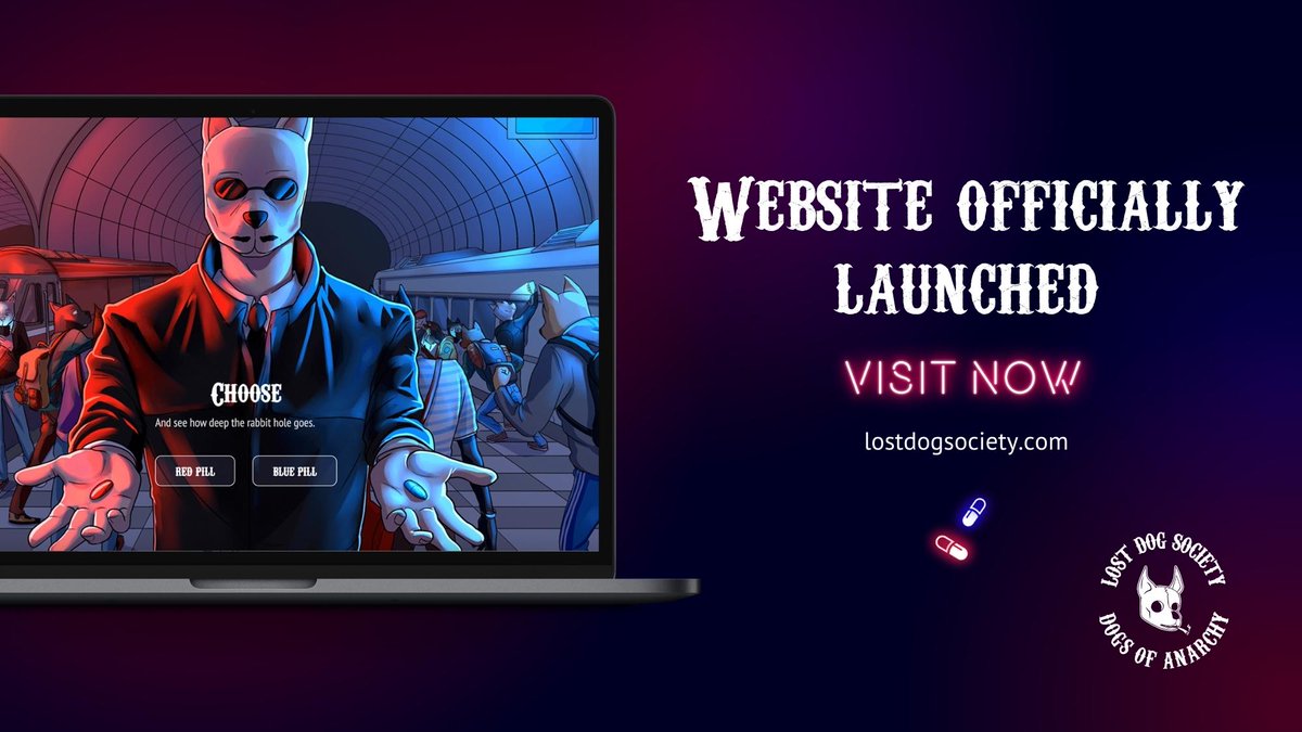 Our website is officially live and we are Doxxed! 🎉

➡️ lostdogsociety.com

1 FREE NFT and 5 WL spots🎟️

Like | Retweet | Tag 3 Friends