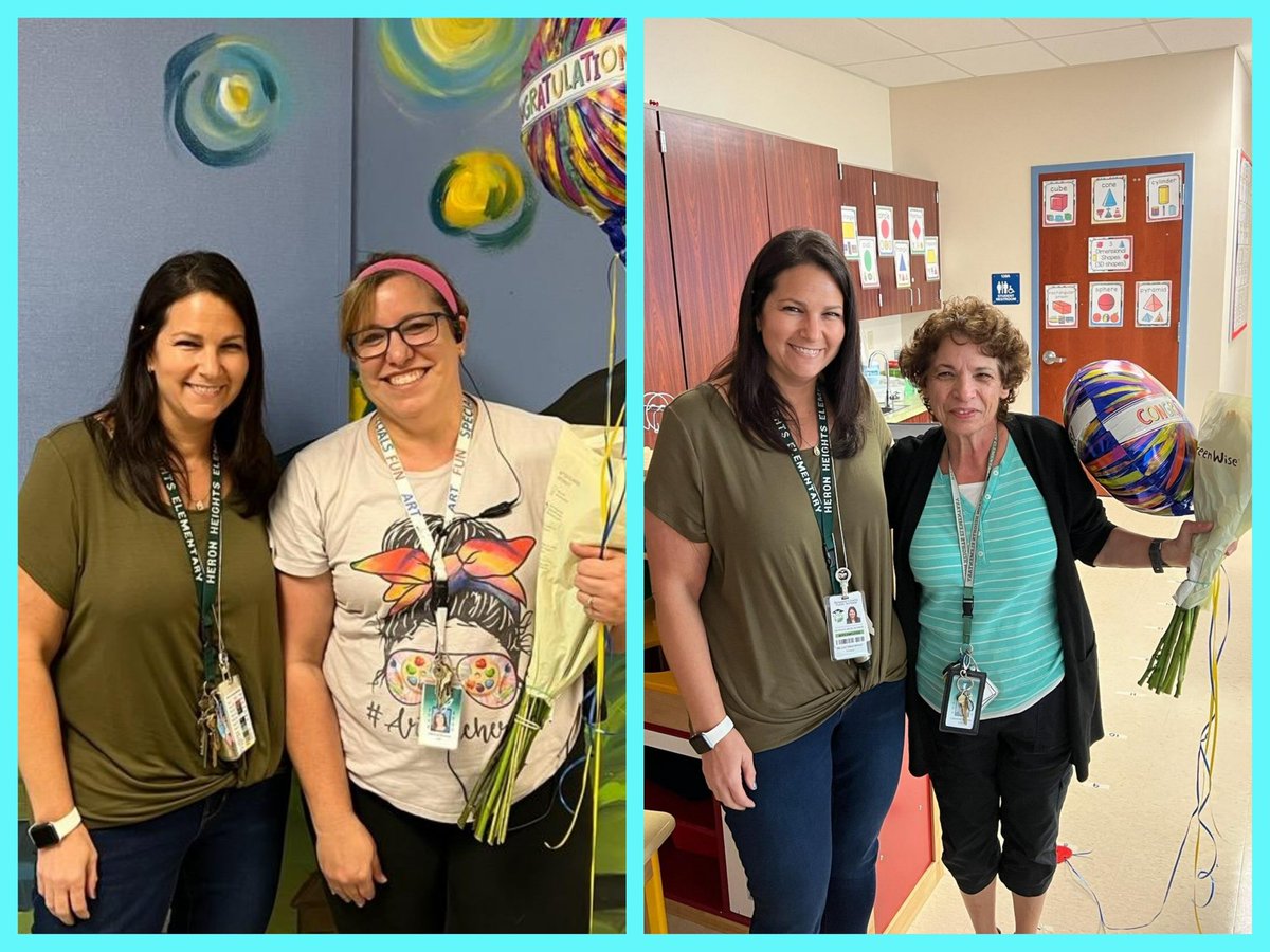 DirMWS's tweet photo. Congratulations Mrs. Patti Victoria and Ms. Cathy Giummo @HeronHeightsEl Teacher and School-Related Employee of the Year! We are so proud of you!! @csaban4 @MrsGriffiths28 @DirCad https://t.co/FIT3cc47dU