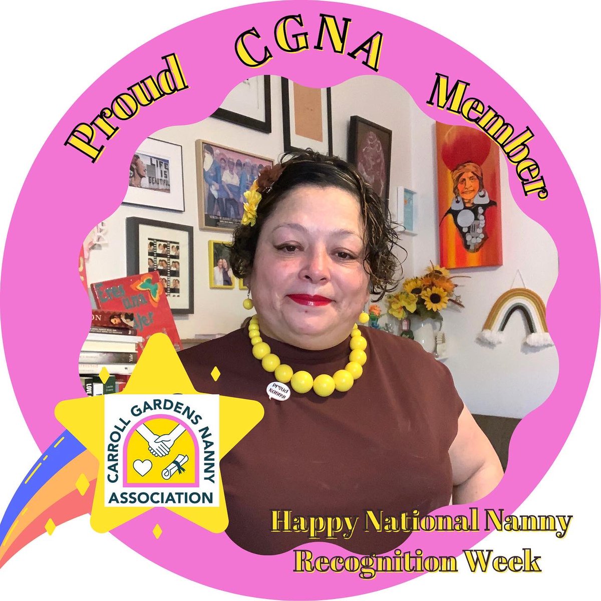 spanishwmeches's tweet photo. I am happy celebrating Nanny Recognition Week and I am a proud CGNA member! Join me in building a strong movement and marvelous community: together we can change the world. @cga_npc   #NNRW #iNNRW #NNRW22 #iNNRW22 #interNNRW#celebratenannies #nannylife #CGNA #proudnanny https://t.co/0g78kWtbDM