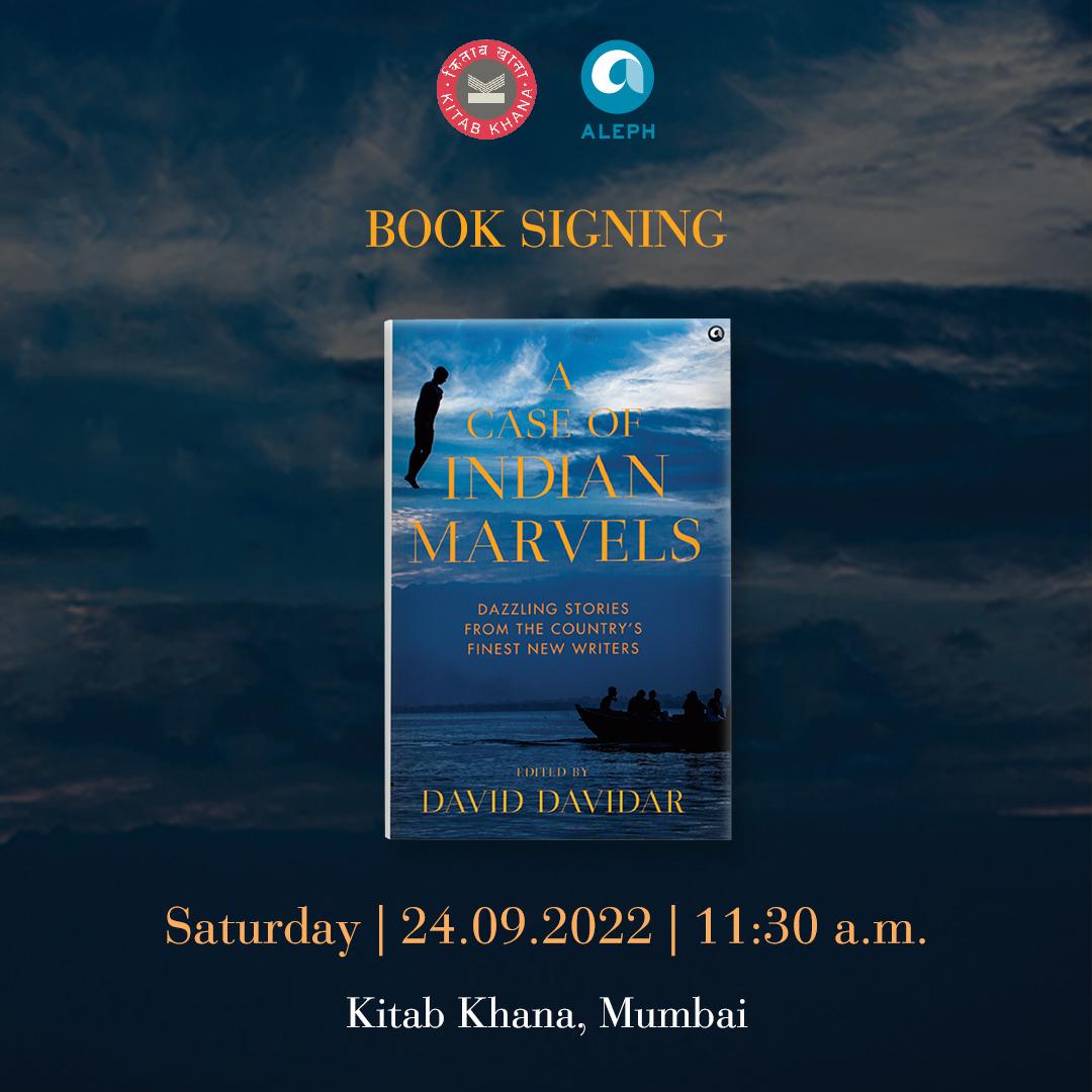 Make sure you drop by at Kitab Khana this Saturday to get your hands on a signed copy of ‘A Case of Indian Marvels’, an excellent anthology of short stories from some of India’s amazing new writers. #kitabkhana #mumbaibookstore #dropby #booksigning