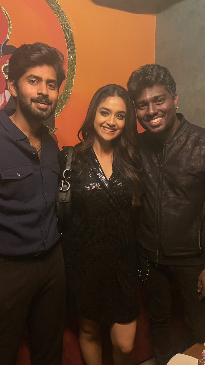 KeerthyOfficial's tweet photo. Happy Birthday nanbargale 🤗❤️ 
@Atlee_dir @am_kathir 

#HBDAtlee #HBDKathir https://t.co/HXSWkFc5Ij