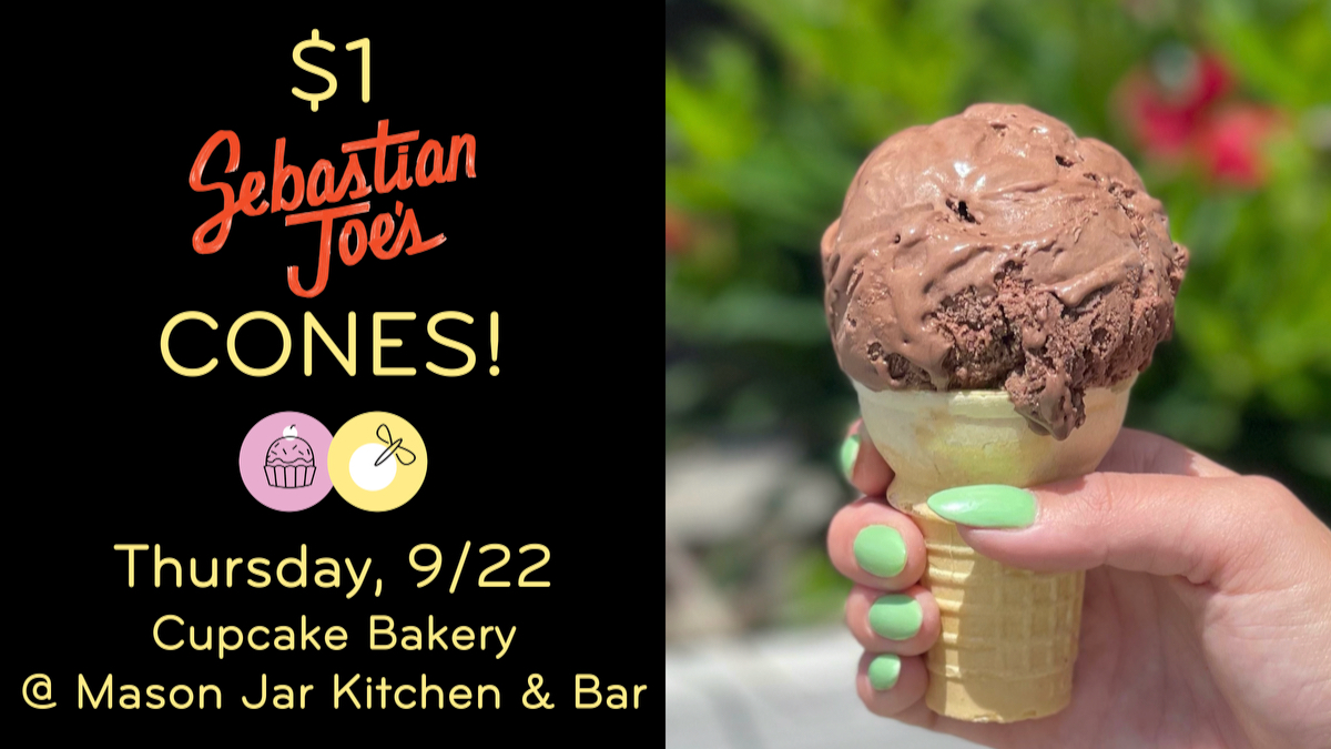 CupcakeBakeryMN's tweet photo. THUR, 9/22 is NATIONAL ICE CREAM CONE DAY and we're celebrating with $1 CONES! A scoop of @SebastianJoes will be just $1 in a cake cone or dish, $2 in a house-made waffle cone, all day! See flavors here (available while supplies last): https://t.co/Z0dMLwoE8t https://t.co/92QG7IwWGD