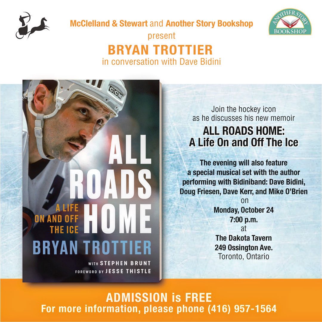 hockeyesque's tweet image. Thrilled to be part if this coming up in October. Even better— it’s free! Live music with the legend, who launches his memoir, which is lovely @SNKenReid @JLJax12 @JeffMarek @DamoSpin @JeffVeillette @Baldy67 @evankaosmak @SNChrisSimpson @JDBunkis