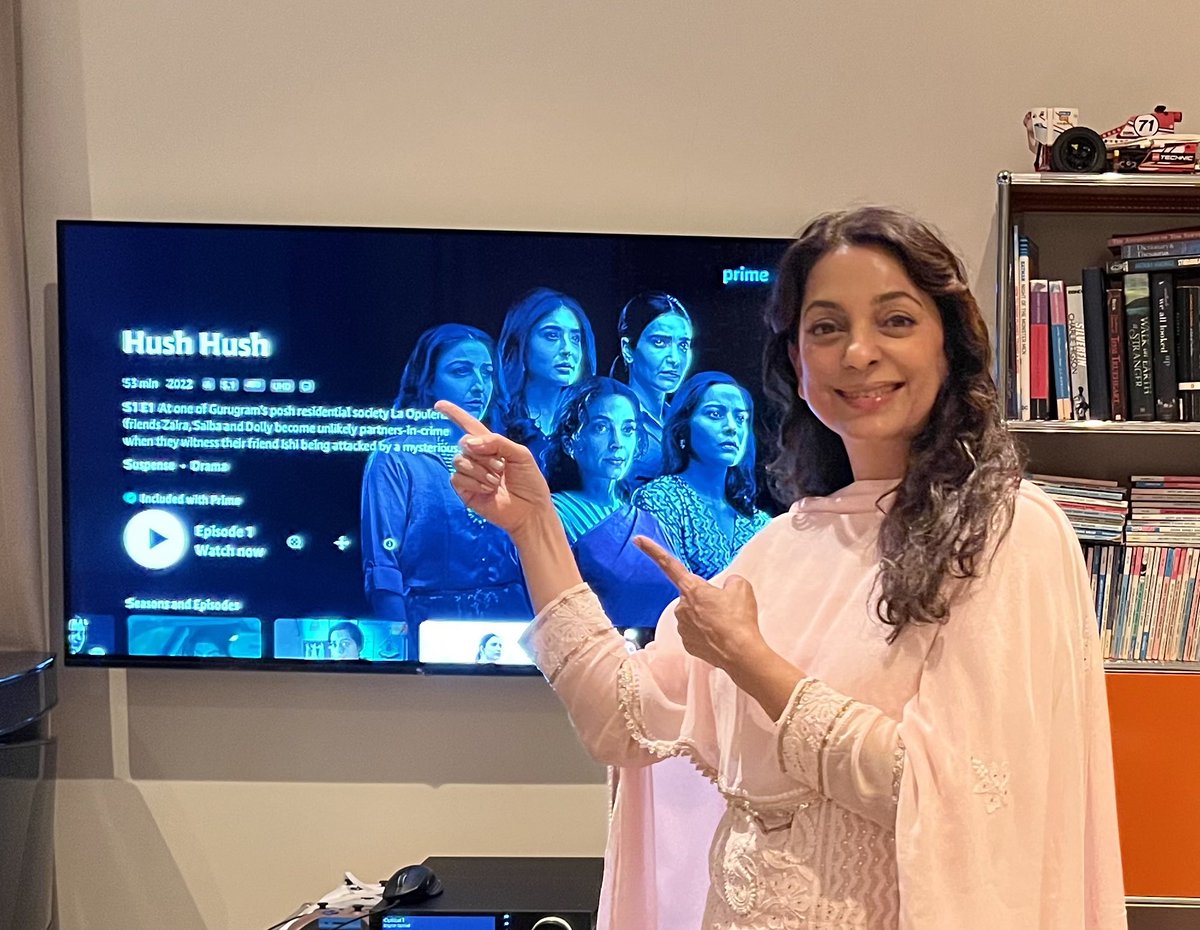 iam_juhi's tweet photo. And the wait is over 😇

#FirstDayFirstStream

@primevideoin @Abundantia_Ent @sakpataudi @ShahanaGoswami  @Kritika_Kamra
@karishmak_tanna @AyeshaJhulka @vikramix #TanujaChandra
#KopalNaithani @ashpandey  @ShikhaaSharma03 #JuhiChaturvedi #AshishMehta https://t.co/910OxY1flS