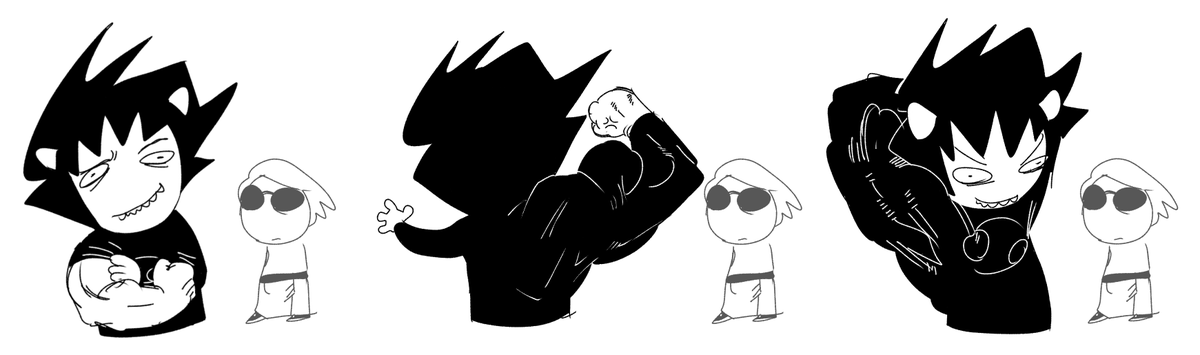 dave and karkat in: davekat tweet media
