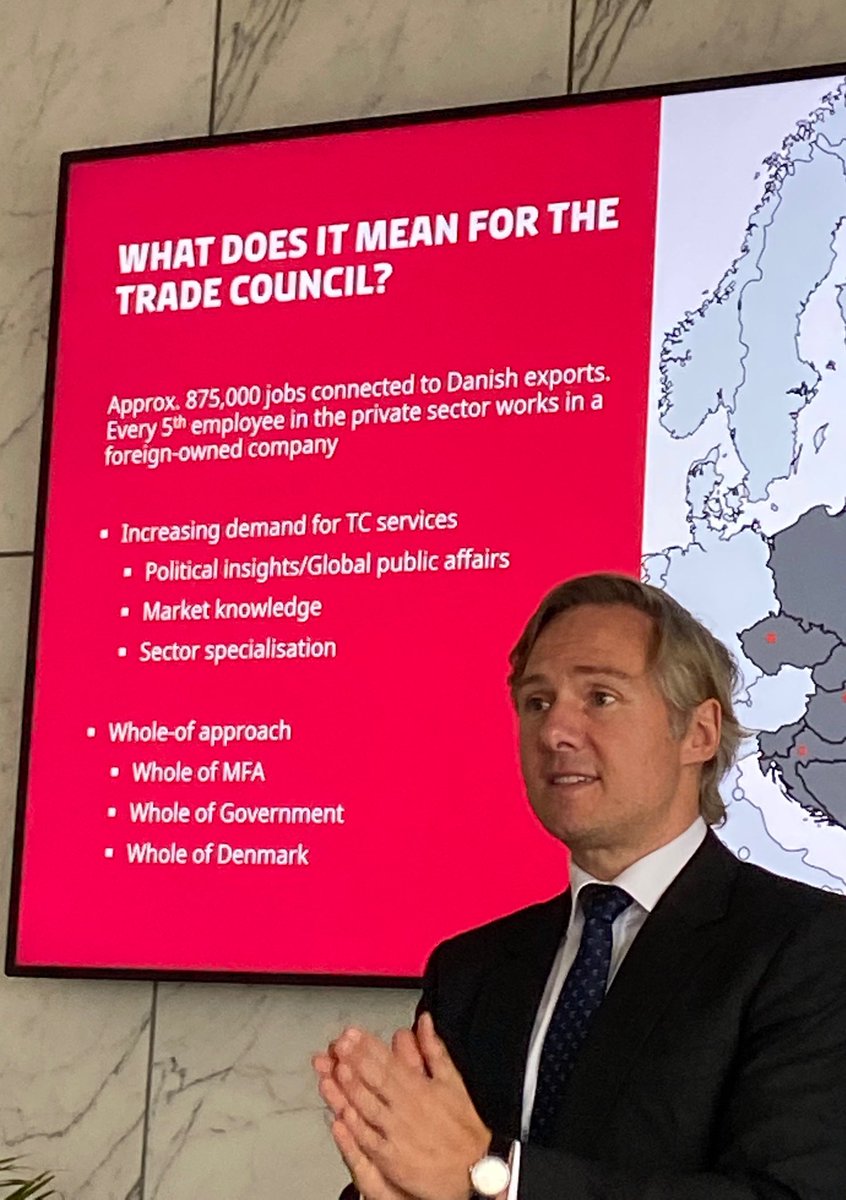 DKambHU's tweet photo. Strengthening regional cooperation to better assist #DK companies in Central and Eastern Europe. Solid engagement from everyone - from all 8 participating embassies. #dkbiz #dkexport @thetradecouncil @DanishMFA https://t.co/D4Kswz8OEv