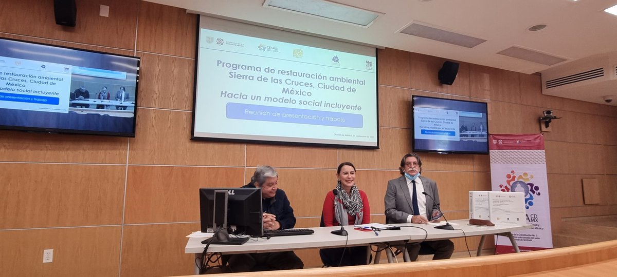 cesacdmx's tweet photo. El @PUEC_UNAM , el #FESCDMX y representantes de @SEDEMA_CDMX @SacmexCDMX @seduviCDMX @PlaneandoLaCDMX @SGIRPC_CDMX @SedecoCDMX y @LaSEMOVI se reunieron el día de hoy para revisar los avances del estudio "Proyecto de Restauración Ambiental Sierra de las Cruces" https://t.co/gtaSlBkVNk