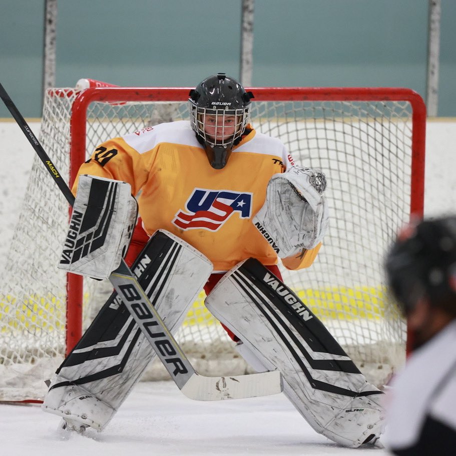 conwaygoalie's tweet photo. @CleveBaronsT1 Goaltender Matt Wiess off to a hot start posting a 6-0 record through his first 7 games and a .971 SV% 🥵 #hockey #goalies https://t.co/dfjVbNxYLH