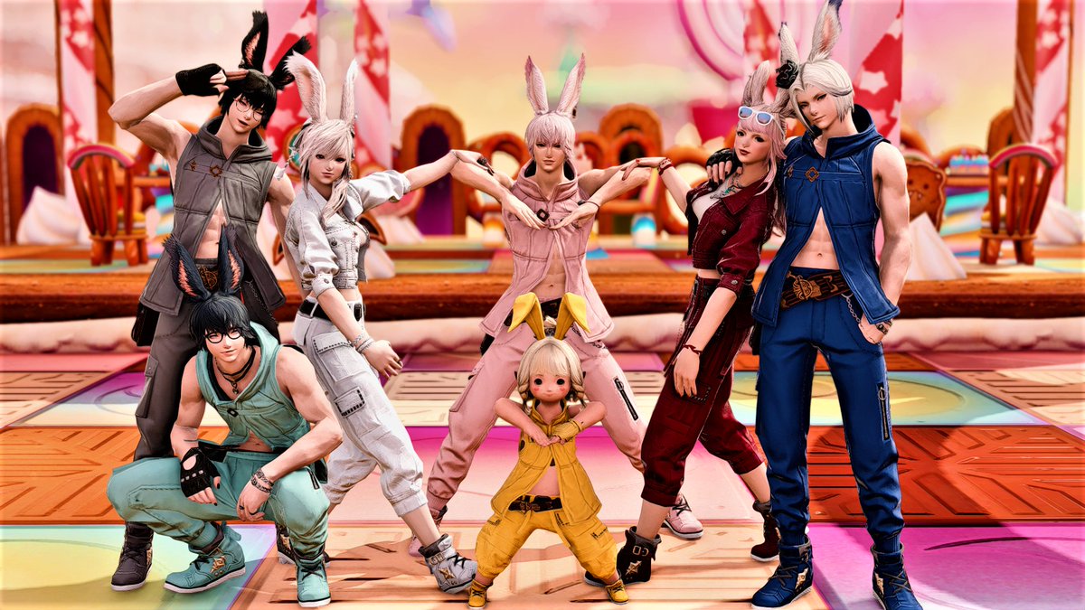 HemlockFFXIV's tweet photo. Are you Ready? 😉❤️🧡💛💚💙🤍💜🐰💃🕺

#GPOSERS #FFXIV #XIV_PICTCLIP #FFXIVScreenshots #FF14 #Viera #ヴィエラ #lalafell #ララフェル #ElementalDC https://t.co/1MHq8LygVa