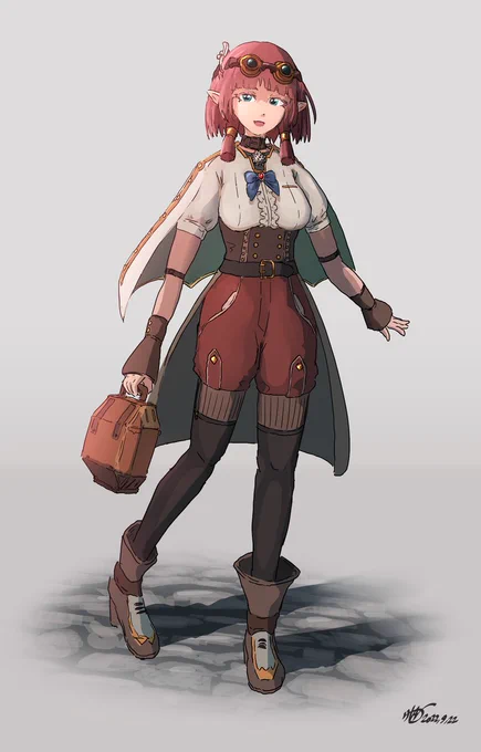 ニューポール子を描いた!#ラスティフロント  