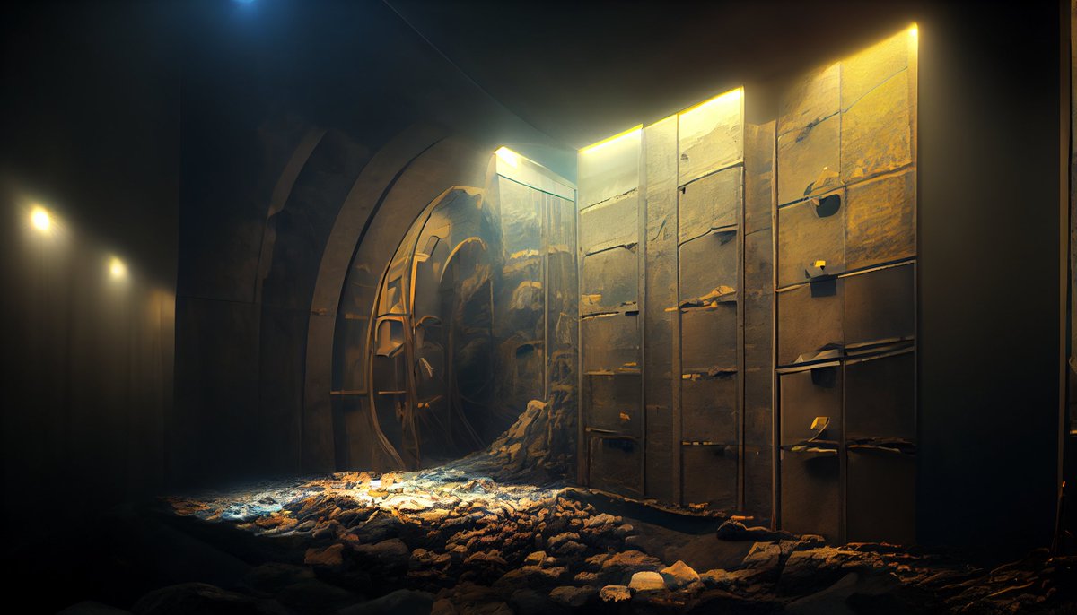 aaronglanfield's tweet photo. bank vault built into the side of a subterranean cliff

#theorbsarchive #conceptart

#midjourney

#fantasyart #scifiart #scifimovies

#digitalart #aiart #aiartcommunity
#vfxartist #vfx #filmmaking
#cinematographerlife #fantasy #scifi #fantasymovie #scifimovies #scifiart #cinema https://t.co/v4zJiUhxn2