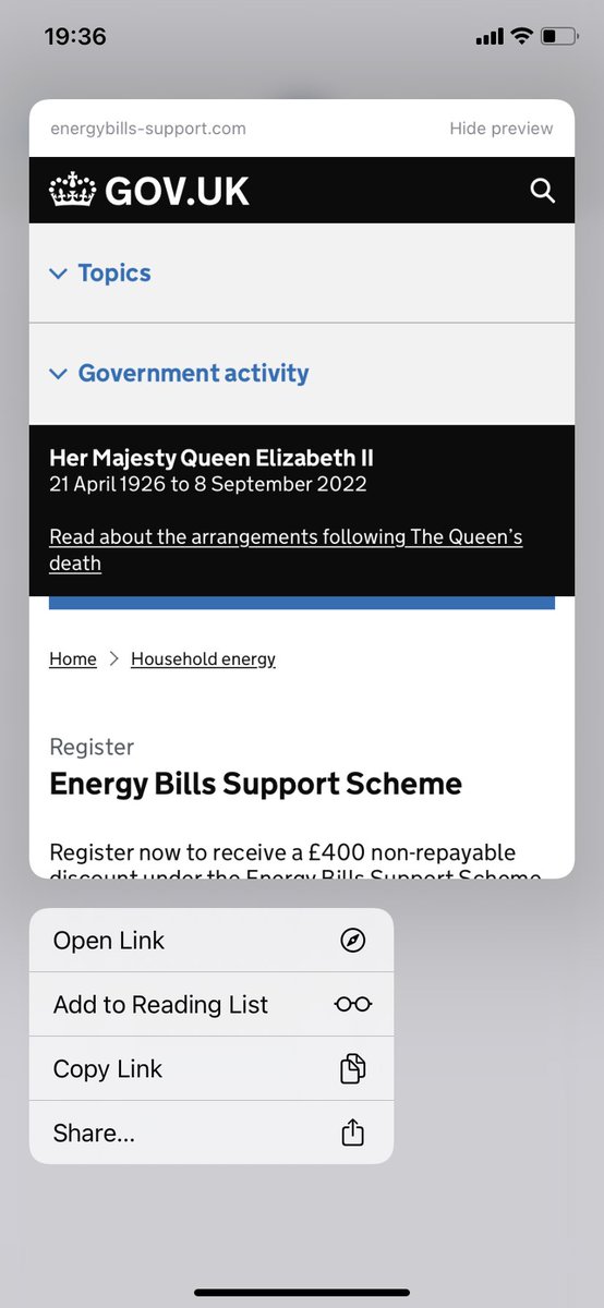 laurentolan's tweet photo. On this episode of; ‘How fucking low can scammers go’

Just a warning, if you get this text; 
1) the website is fake, none of the links work
2) you don’t have to apply for the scheme, everyone gets it and it goes into your bank automatically from October. https://t.co/eSJxQF1fbJ