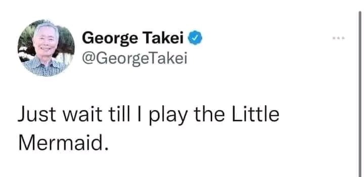 Danny35024662's tweet photo. Mr Takei https://t.co/OiBSaYn2Ub