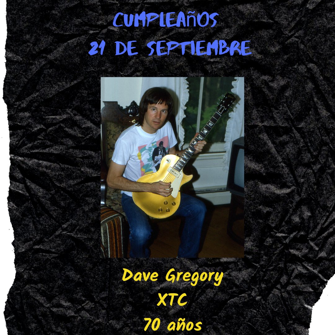 Cumpleaños 21 de septiembre! #BobbyTench #TheJeffBeckGroup #HumblePie #DonFelder #TheEagles #OmarMollo #MAM #DaveGregory #XTC