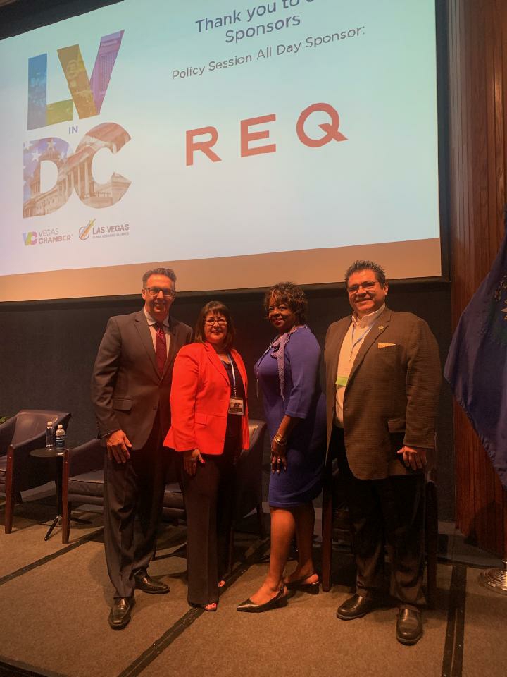 WCNevada's tweet photo. Workforce Connections Executive Director Jaime Cruz and Deputy Director &amp; Chief Strategy Officer Irene Bustamante Adams alongside Board Chair Jerrie Merritt are participating in the @lvchamber  DC Fly-In!

#WorkforceConnections #SouthernNevada #VegasChamber https://t.co/LKQjhjxAQd