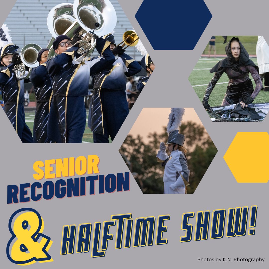 PMMarchingUnit's tweet photo. This Friday, 9/23, Senior Recognition & HALFTIME SHOW! That's right, we are performing the halftime show for the @pennmanorcomets vs Reading High School. Come out at 6:30pm so that you don't miss a thing.
#PMMarchingUnit #PMMUCoven22 @pennmanorschools https://t.co/X3oacoPb8h