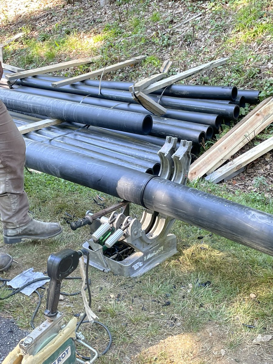 Mainline pipe fusion beginning at Mountain Air CC with Nutt Construction.  Excited to start the first 9 holes of Rain Bird IC.  Thanks to Shannon Peterson and his staff.
