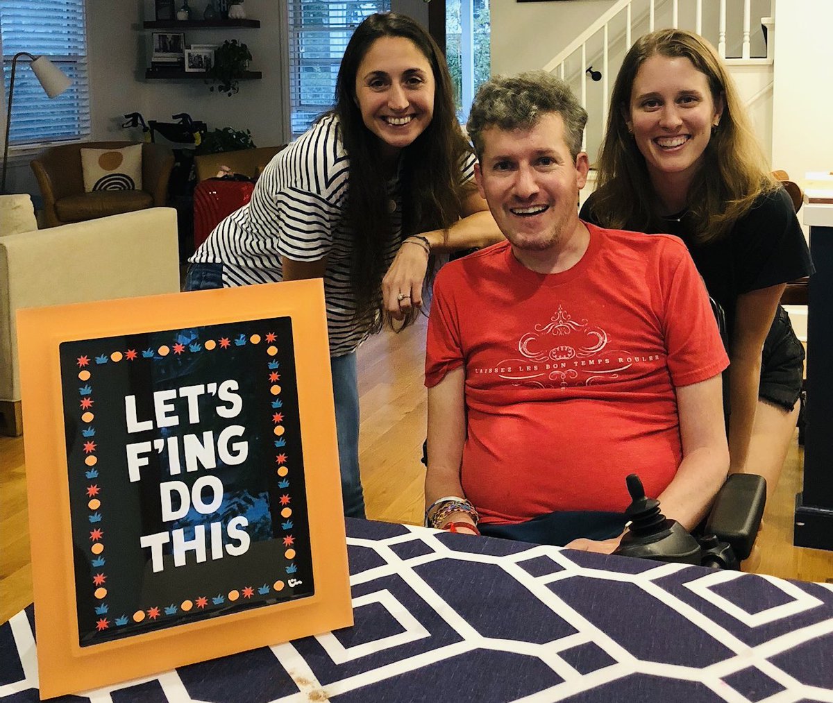 I have been known to say this phrase at the end of calls, meetings and emails. Pretty much all the time.

Yesterday an amazing friend made it officially a part of my art collection.