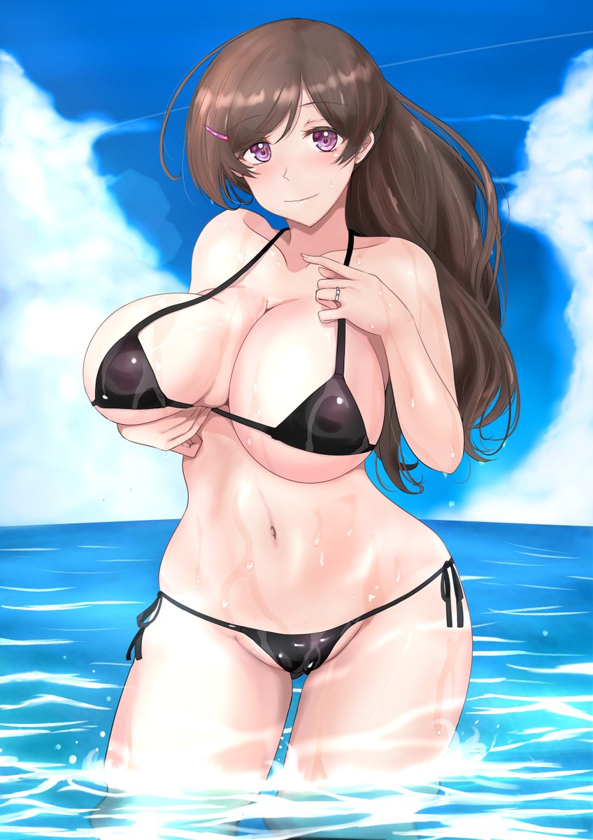 #夏が終わりそうだし今年描いた水着絵を貼ろう 